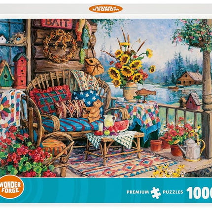 Wonder Forge Country Hideaway 1000 Piece Jigsaw Puzzle for Adults | Unique, Perfectly-Fitting Pieces | Fun, Vibrant Imagery | Amazon Exclusive