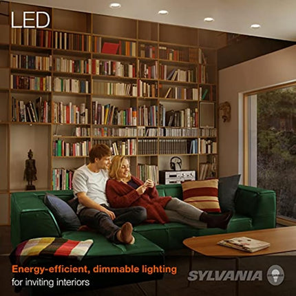 Sylvania LED Flood BR30 Light Bulb, 65W Equivalent Efficient 9W, Medium Base, Dimmable, Frosted, 2700K, Soft White - 1 Pack (40460)