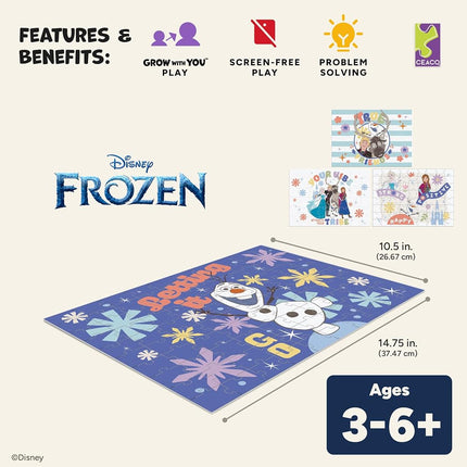 4 in 1 Kids Frozen Multipack Jigsaw Puzzle - Ceaco - Disney - Engaging Puzzles Perfect for Game Nights - Finished Size Varies