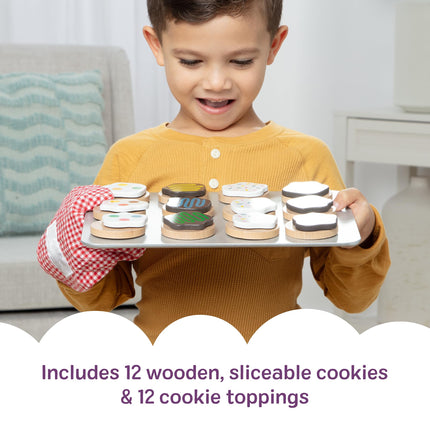 Melissa & Doug Slice and Bake Wooden Cookie Play Food Set