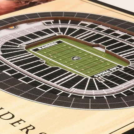 YouTheFan NFL Las Vegas Raiders 3D StadiumViews Picture Frame, 8 x 12 in