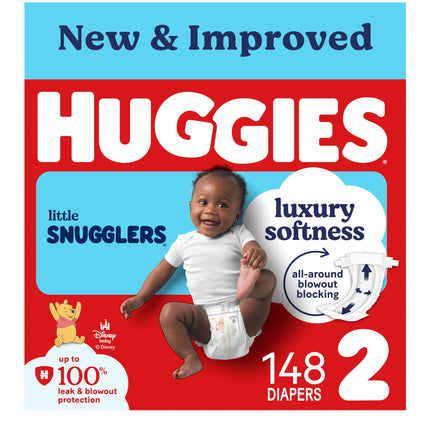 Huggies Size 2 Diapers, Little Snugglers Baby Diap