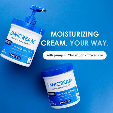 Vanicream Moisturizing Skin Cream for sensitive skin - can be used for eczema, psoriasis, ichthyosis, and itch - dermatologist tested - free of dye, fragrance, and preservatives - 16 oz