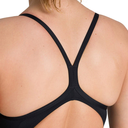 Arena Women's Spraypaint Light Drop Back MaxLife One Piece Swimsuit Black
