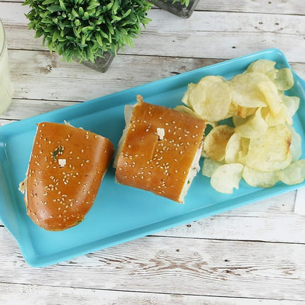 Reston Lloyd Calypso Basics by Melamine Tidbit Tray, Turquoise