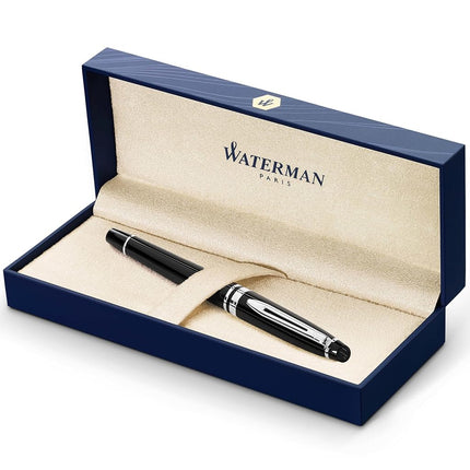Waterman Expert Fountain Pen | Gloss Black with Ch