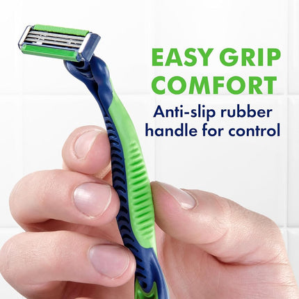 Gillette Sensor3 Sensitive Men's Disposable Razor, 12 Razors