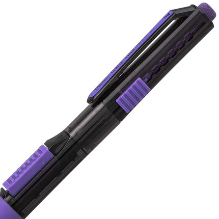 Pentel Quick Click Pop PD217AV Mechanical Pencil Medium 2B 0.7mm Black Barrel with Purple Trim (Pack of 12)