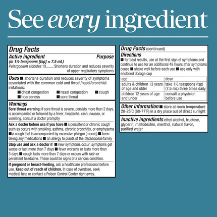 Nature's Way Umcka Menthol Syrup, 8 Ounce