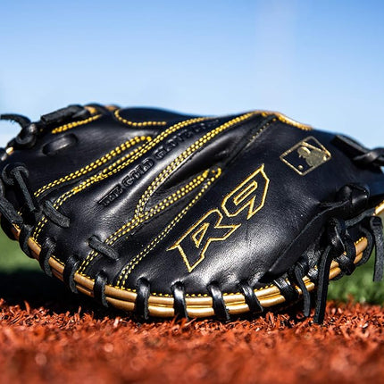 Rawlings | R9 Baseball Catcher's Training Mitt | 27" |1-Piece Solid Web | Right Hand Throw