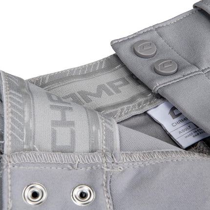 CHAMPRO Men's Triple Crown 2.0 Baseball Knickers Pants, Grey, 3X-Large