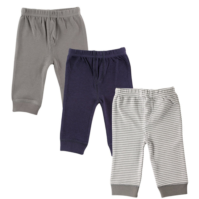 Luvable Friends Baby Boys' Cotton Pants, Blue, 3-6
