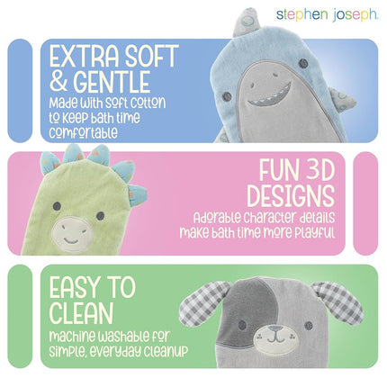 Stephen Joseph Bath Mitts, Unicorn