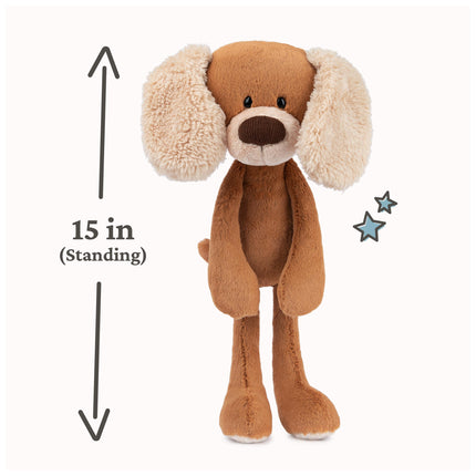 GUND Take-Along Friends, Masi el perrito de peluche, para mayores de 1 año, marrón/crema, 38 cm