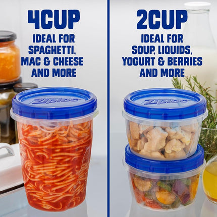 Ziploc Twist N Loc Container, Small, 9 Count