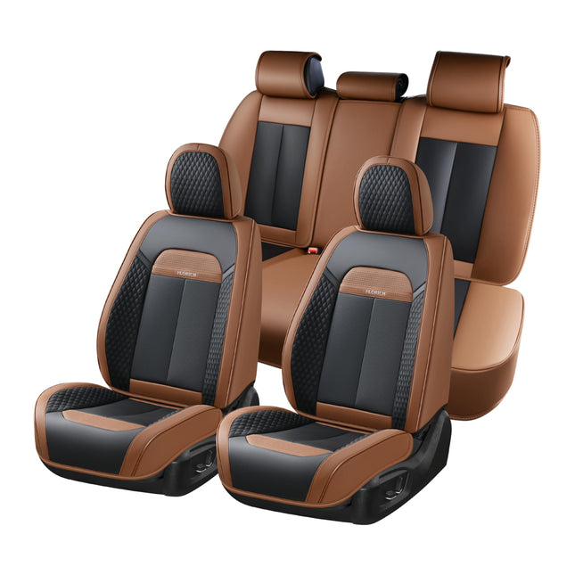 FLORICH Leather Car Seat Covers Full Set, Breathab