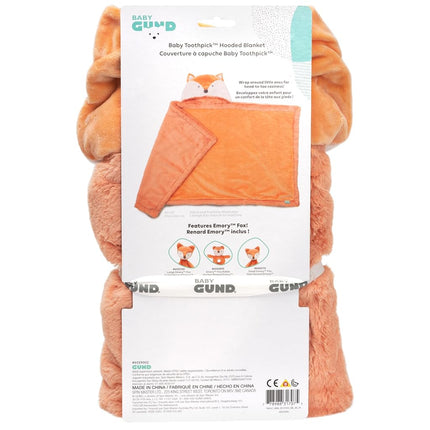 GUND Baby Lil’ Luvs Hooded Blanket, Emory Fox, Ultra Soft Plush Security Blanket for Babies and Newborns