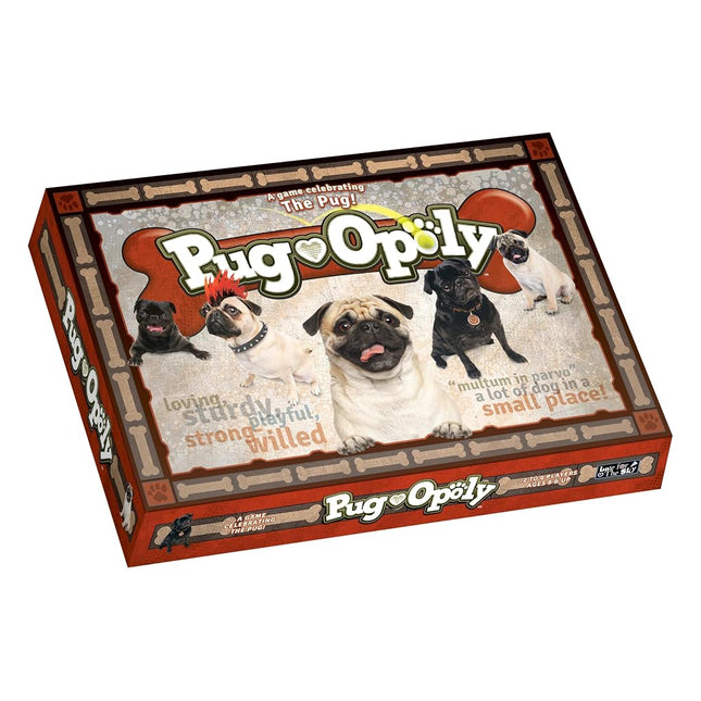 Late for the Sky Pug-opoly: Multi-colored Board Game for 2-6 Players, Ages 12+
