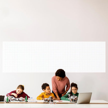 Geyer Instructional Products - 36" x 120" Large Graph Paper Roll, 2" Blue Grid, Ideal for School Classroom Graphing, Designing Blueprints and Floorplans, Tabletop Gaming and Custom Mapping