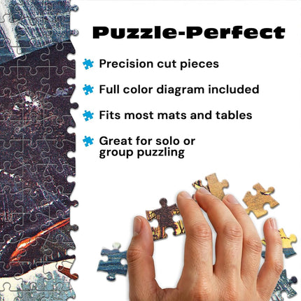 Buffalo Games – 300 Charles Wysocki: The Whale's Victory Oversized Piece Jigsaw Puzzle Larger Shapes - Great for Adults, Seniors, Family, Kids, Easy to Grip