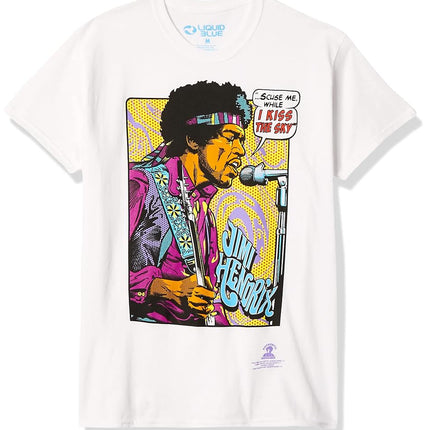 Liquid Blue Unisex's Jimi Hendrix Pop Art 'Scuse M