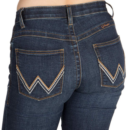Wrangler Women's Willow Mid Rise Boot Cut Ultimate Riding Jean, Lovette, 7W x 34L