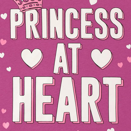Camisetas gráficas de manga larga surtidas para niña The Children's Place, paquete múltiple, "Princesa/Princesa de corazón", Mediana