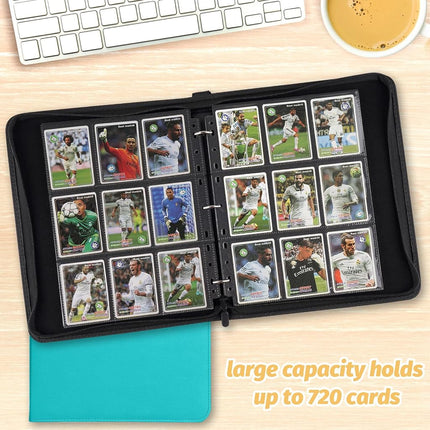 Foalgo Trading Card Binder, Card Collection Binder Album Folder with 720 Side Loading Pockets, 9 Pocket Trading Card Album Folder for TGC,MTG, Baseball Cards, Yugioh