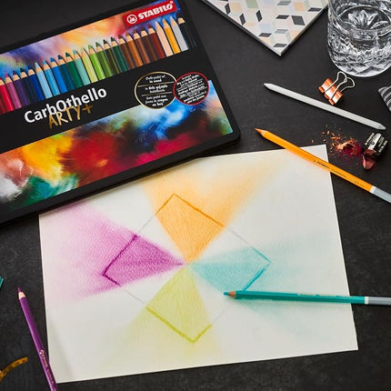 STABILO CarbOthello Premium Colouring Pencil - Pastel Pencil Tin of 60