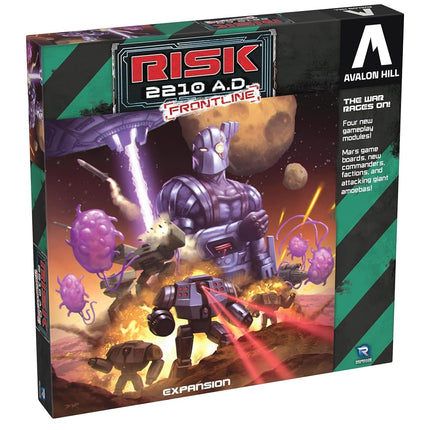 Renegade Games: Risk 2210 A.D. Frontline Expansion - Take The Battle to Mars, Tournament Modules, Asymmetric Factions, Ages 10+, 2-5 Players, 4 Hrs