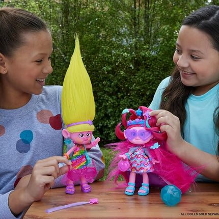 DreamWorks Trolls Band Together Viva Fashion Doll & 10+ Accessories, Hairsational Reveals with Transforming Hair Piece, HNF17