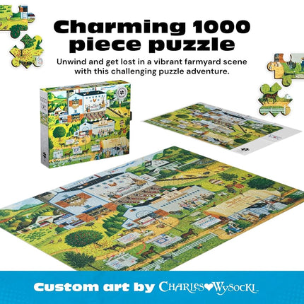 Buffalo Games - Silver Select - Charles Wysocki - Sunny Side Up - 1000 Piece Jigsaw Puzzle for Adults - Challenging Puzzle Perfect for Game Nights - Finished Size is 26.75 x 19.75