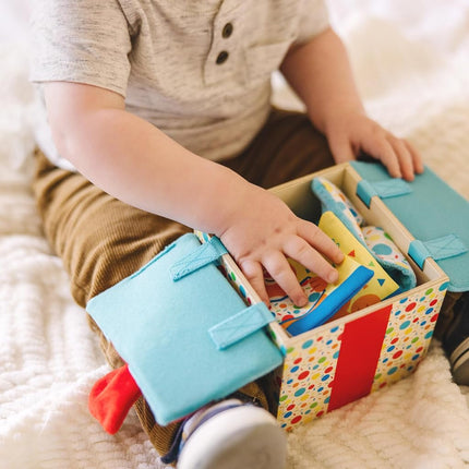 Melissa & Doug Surprise Gift Box Infant Toy| Developmental Toy for Toddlers | Sensory Toys for Children | 0+ | Gift for Baby Boys or Baby Girls - FSC Certified