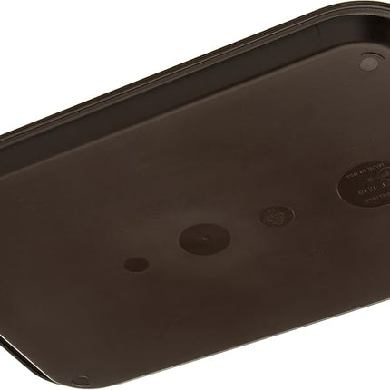 Carlisle FoodService Products Cafe Fast Food Cafeteria Tray with Patterned Surface for Cafeterias, Fast Food, and Dining Room, Plastic, 16.31 x 12.06 x 0.7 Inches, Chocolate, (Pack of 24)