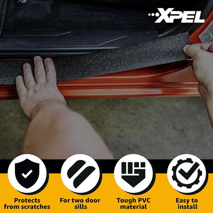 XPEL Universal Door Sill Kit, Black, 2.75 Inch x 60 Feet Size
