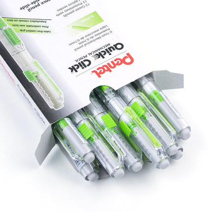 Pentel QUICK CLICK Mechanical Pencil (0.7mm), green Barrel - PD217D