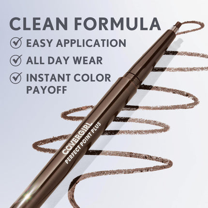 COVERGIRL Perfect Point PLUS Eyeliner Pencil Charcoal, .008 oz