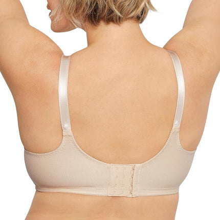Sujetador sin aros de algodón elástico Double Support de Bali para mujer, Soft Taupe, 38C
