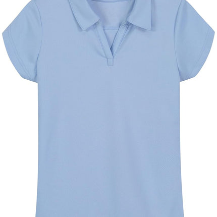 Nautica Little Girls Short Sleeve Performance Polo