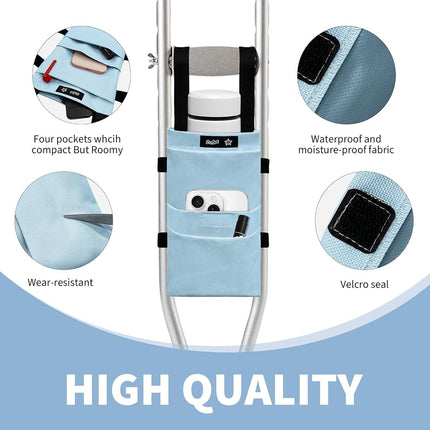 SPRING SEAON Crutches Padding and Hand Grips & Crutch Bag Pouch (5 PCS)