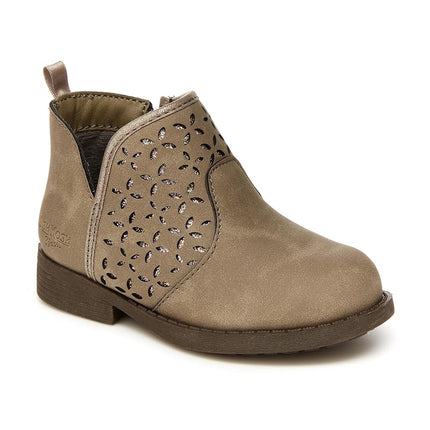 OshKosh B'Gosh Girl's Estell Ankle Boot, Taupe, 5 US Toddler