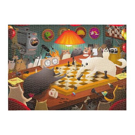 Spicy Scream Jigsaw Puzzle by Exploding Kittens - 500 Pieces Ideal for Adults, Teens, and Kids - A Funny and Artistic Cat-Themed Puzzle