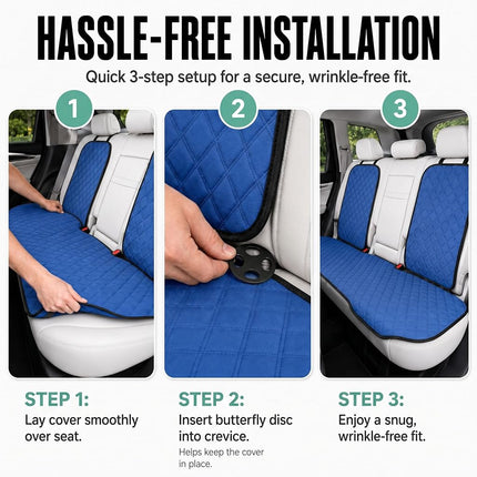 FH Group Universal Neosupreme Seat Protectors - Rear Set for Most Cars, Trucks, SUVs or Vans