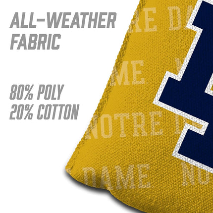 YouTheFan NCAA Notre Dame Fighting Irish Cornhole Bags - 4PK - Gold