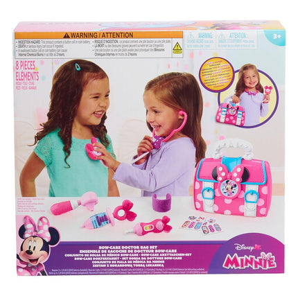 Disney Junior’s Minnie Mouse Bow-Care Doctor Bag Set, Dress Up and Pretend Play, Toy for Fans, Girls, Kids Ages 3 and Up
