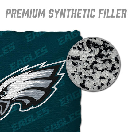 YouTheFan NFL Philadelphia Eagles - Bolsas de cornhole (4 unidades, color verde)