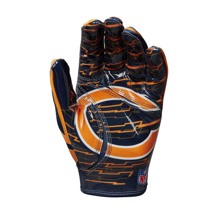 Wilson NFL Stretch Fit Football Gloves - Youth, Chicago Bears