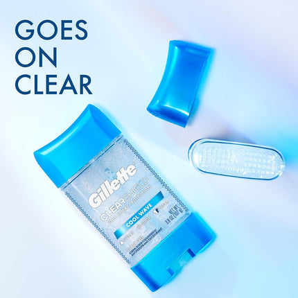Gillette Advanced Clear Gel Antiperspirant Cool Wave 5 Pack Of 3.8 Ounce Net Wt 19 Ounce