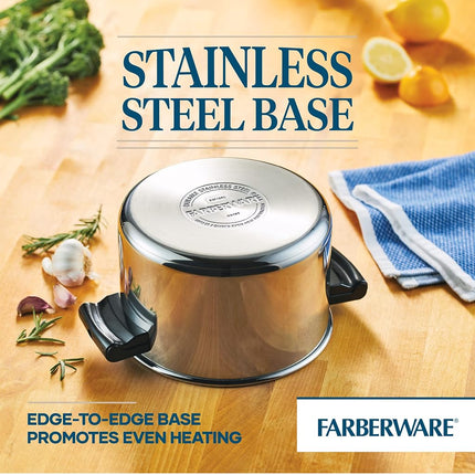 Farberware Classic Stainless Steel 4-Quart Covered Saucepot