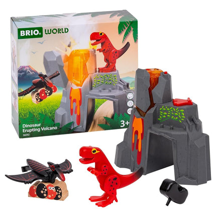 BRIO World Dinosaur Erupting Volcano Battery Power